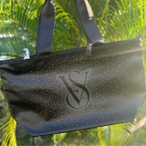 NWT Victoria’s Secret Black Tote Bag